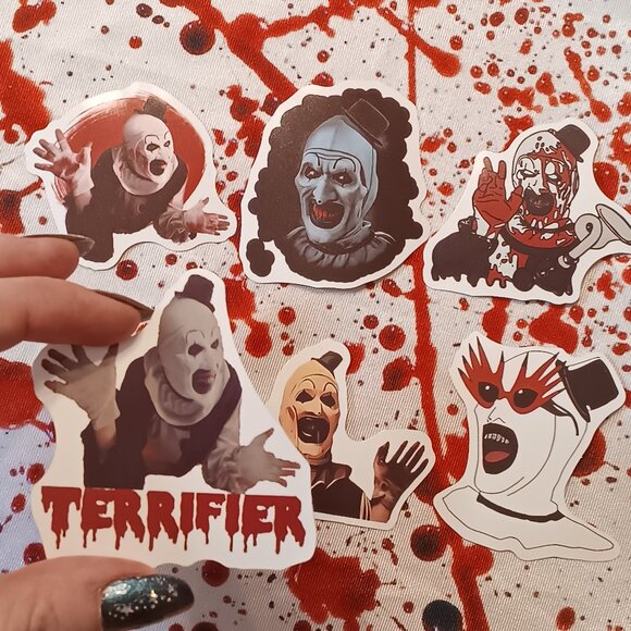 Art The Clown Terrifier Stickers - Picture 3 of 9